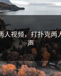 打扑克两人视频，打扑克两人视频原声