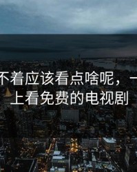 晚上睡不着应该看点啥呢，一个人晚上看免费的电视剧